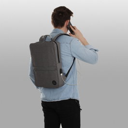Zoozie Bags Bolsa para Portátil Antracita con Puerto USB